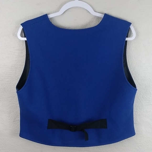 Johnson Woolen Mills LLC Vintage Wool Blend V-Neck Sleeveless Button Up Vest - Picture 4 of 8